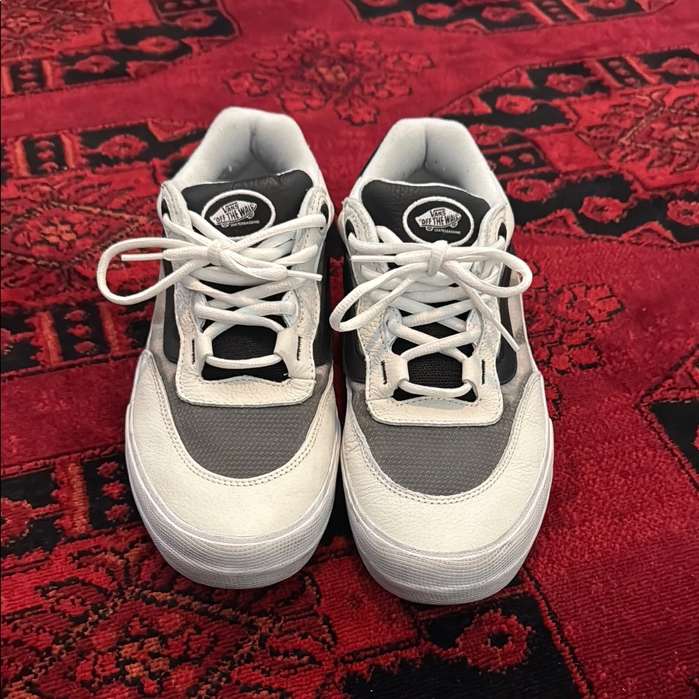 Vans Gray and White Sneakers